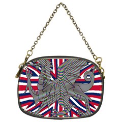 Alternatively Mega British America Dragon Illustration Chain Purses (one Side)  by Mariart