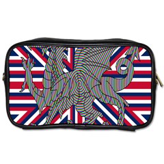 Alternatively Mega British America Dragon Illustration Toiletries Bags