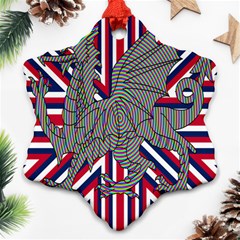 Alternatively Mega British America Dragon Illustration Snowflake Ornament (two Sides) by Mariart