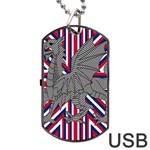 Alternatively Mega British America Dragon Illustration Dog Tag USB Flash (One Side) Front