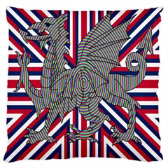 Alternatively Mega British America Dragon Illustration Large Cushion Case (two Sides) by Mariart