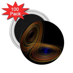 Wondrous Trajectorie Illustrated Line Light Black 2 25  Magnets (100 Pack) 