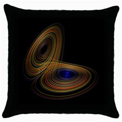 Wondrous Trajectorie Illustrated Line Light Black Throw Pillow Case (black)