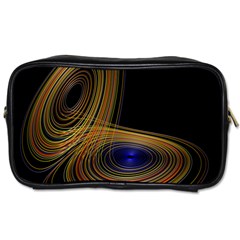 Wondrous Trajectorie Illustrated Line Light Black Toiletries Bags by Mariart