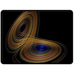 Wondrous Trajectorie Illustrated Line Light Black Fleece Blanket (large)  by Mariart