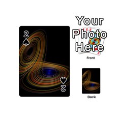 Wondrous Trajectorie Illustrated Line Light Black Playing Cards 54 (mini) 