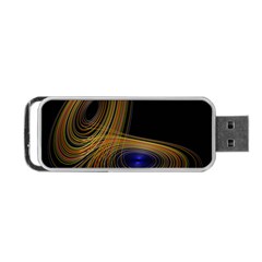 Wondrous Trajectorie Illustrated Line Light Black Portable Usb Flash (one Side) by Mariart