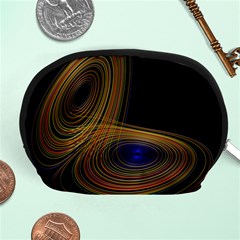 Wondrous Trajectorie Illustrated Line Light Black Accessory Pouches (medium) 