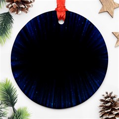 Colorful Light Ray Border Animation Loop Blue Motion Background Space Ornament (Round)