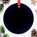 Colorful Light Ray Border Animation Loop Blue Motion Background Space Round Ornament (Two Sides) Front