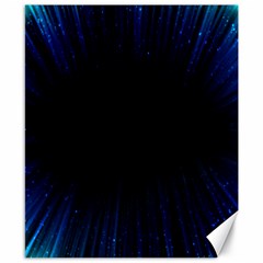 Colorful Light Ray Border Animation Loop Blue Motion Background Space Canvas 8  X 10  by Mariart