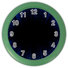 Colorful Light Ray Border Animation Loop Blue Motion Background Space Color Wall Clocks