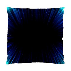 Colorful Light Ray Border Animation Loop Blue Motion Background Space Standard Cushion Case (one Side)