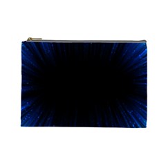 Colorful Light Ray Border Animation Loop Blue Motion Background Space Cosmetic Bag (large)  by Mariart