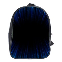 Colorful Light Ray Border Animation Loop Blue Motion Background Space School Bag (Large)