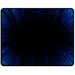 Colorful Light Ray Border Animation Loop Blue Motion Background Space Fleece Blanket (medium)  by Mariart