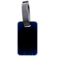 Colorful Light Ray Border Animation Loop Blue Motion Background Space Luggage Tags (Two Sides)