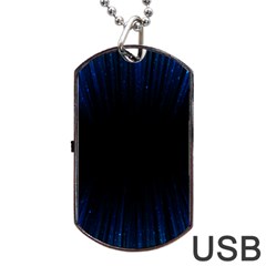 Colorful Light Ray Border Animation Loop Blue Motion Background Space Dog Tag Usb Flash (two Sides) by Mariart