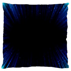 Colorful Light Ray Border Animation Loop Blue Motion Background Space Large Cushion Case (one Side)