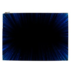 Colorful Light Ray Border Animation Loop Blue Motion Background Space Cosmetic Bag (xxl)  by Mariart