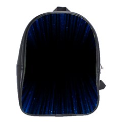 Colorful Light Ray Border Animation Loop Blue Motion Background Space School Bag (XL)