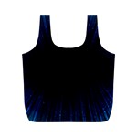 Colorful Light Ray Border Animation Loop Blue Motion Background Space Full Print Recycle Bags (M)  Front