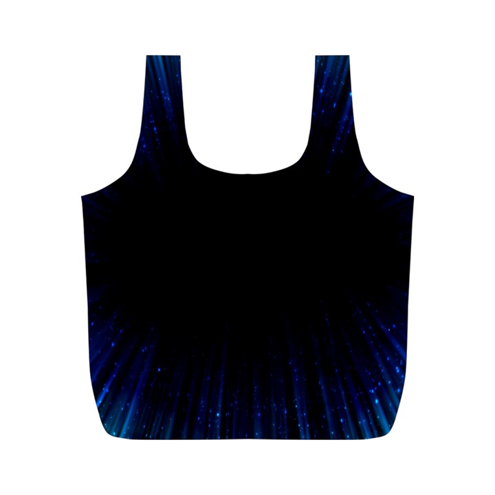 Colorful Light Ray Border Animation Loop Blue Motion Background Space Full Print Recycle Bags (M) 