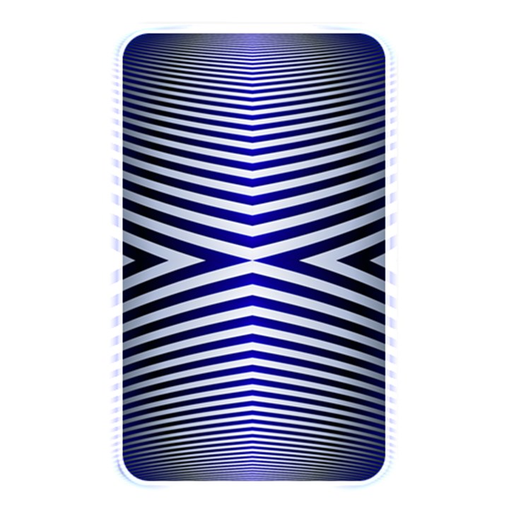 Blue Lines Iterative Art Wave Chevron Memory Card Reader