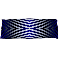 Blue Lines Iterative Art Wave Chevron Body Pillow Case (dakimakura) by Mariart