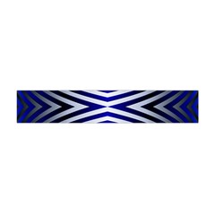 Blue Lines Iterative Art Wave Chevron Flano Scarf (mini) by Mariart