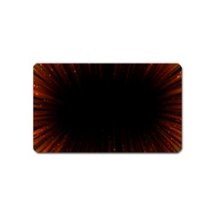 Colorful Light Ray Border Animation Loop Orange Motion Background Space Magnet (name Card) by Mariart