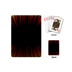 Colorful Light Ray Border Animation Loop Orange Motion Background Space Playing Cards (mini)  by Mariart