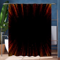 Colorful Light Ray Border Animation Loop Orange Motion Background Space Shower Curtain 60  X 72  (medium)  by Mariart