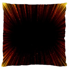 Colorful Light Ray Border Animation Loop Orange Motion Background Space Large Flano Cushion Case (two Sides) by Mariart