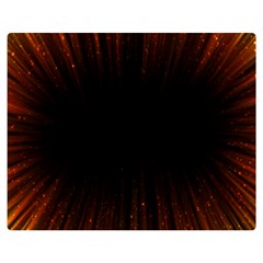 Colorful Light Ray Border Animation Loop Orange Motion Background Space Double Sided Flano Blanket (medium)  by Mariart