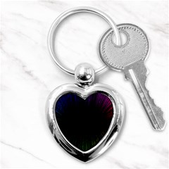 Colorful Light Ray Border Animation Loop Rainbow Motion Background Space Key Chains (heart)  by Mariart