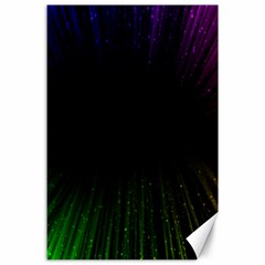 Colorful Light Ray Border Animation Loop Rainbow Motion Background Space Canvas 24  X 36  by Mariart