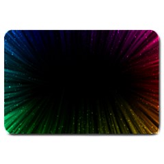 Colorful Light Ray Border Animation Loop Rainbow Motion Background Space Large Doormat  by Mariart