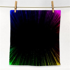 Colorful Light Ray Border Animation Loop Rainbow Motion Background Space Face Towel