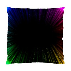 Colorful Light Ray Border Animation Loop Rainbow Motion Background Space Standard Cushion Case (one Side)