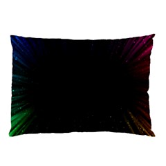 Colorful Light Ray Border Animation Loop Rainbow Motion Background Space Pillow Case by Mariart