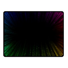 Colorful Light Ray Border Animation Loop Rainbow Motion Background Space Fleece Blanket (small) by Mariart