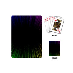 Colorful Light Ray Border Animation Loop Rainbow Motion Background Space Playing Cards (mini)  by Mariart