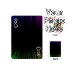 Colorful Light Ray Border Animation Loop Rainbow Motion Background Space Playing Cards 54 (Mini)  Front - Spade2