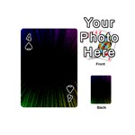 Colorful Light Ray Border Animation Loop Rainbow Motion Background Space Playing Cards 54 (Mini)  Front - Spade4