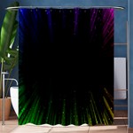 Colorful Light Ray Border Animation Loop Rainbow Motion Background Space Shower Curtain 60  x 72  (Medium)  60 x72  Curtain