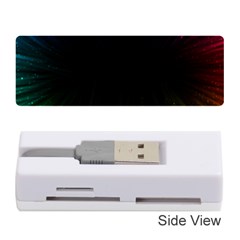 Colorful Light Ray Border Animation Loop Rainbow Motion Background Space Memory Card Reader (stick)  by Mariart