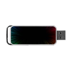 Colorful Light Ray Border Animation Loop Rainbow Motion Background Space Portable Usb Flash (one Side) by Mariart