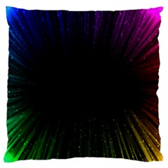 Colorful Light Ray Border Animation Loop Rainbow Motion Background Space Standard Flano Cushion Case (one Side)