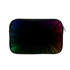 Colorful Light Ray Border Animation Loop Rainbow Motion Background Space Apple Macbook Pro 13  Zipper Case by Mariart